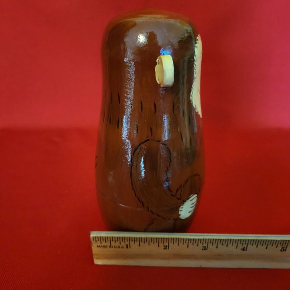 Vintage Monkey Nesting Dolls See Hear Speak No Evil Set of 4 - Picture 5 of 14